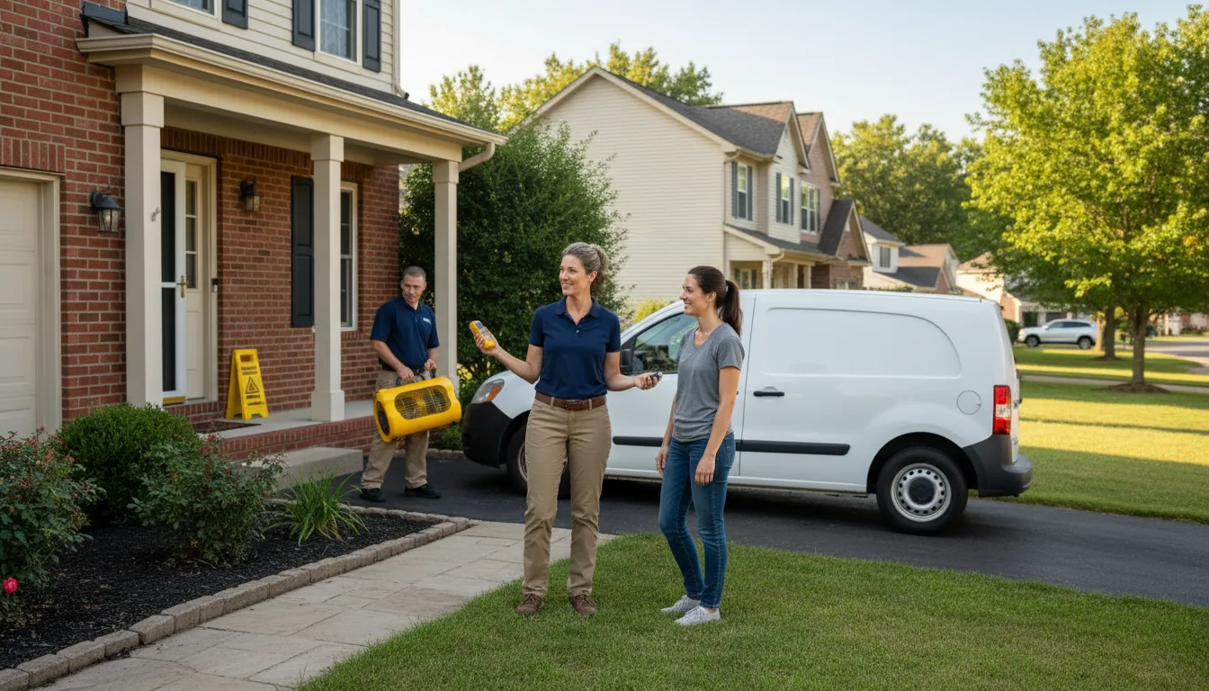 Residential water damage restoration in Jersey Shore, PA